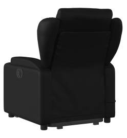 Fauteuil inclinable de massage électrique noir similicuir