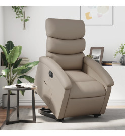 Fauteuil inclinable électrique cappuccino similicuir