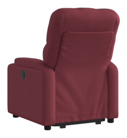 Fauteuil inclinable rouge bordeaux tissu