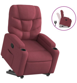 Fauteuil inclinable rouge bordeaux tissu