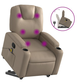 Fauteuil inclinable de massage Cappuccino Similicuir