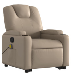 Fauteuil inclinable de massage Cappuccino Similicuir