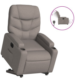 Fauteuil inclinable électrique taupe tissu