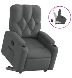 Fauteuil inclinable Gris foncé Tissu