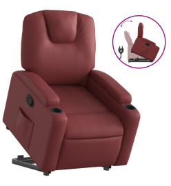 Fauteuil inclinable Rouge bordeaux Similicuir