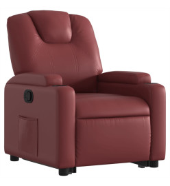 Fauteuil inclinable Rouge bordeaux Similicuir