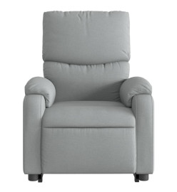 Fauteuil de massage inclinable Gris clair Tissu