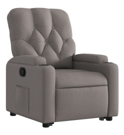 Fauteuil inclinable taupe tissu