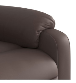 Fauteuil inclinable de massage Marron Similicuir