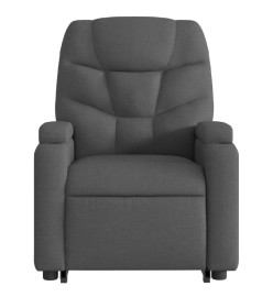 Fauteuil de massage inclinable Gris foncé Tissu