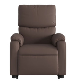 Fauteuil inclinable marron similicuir