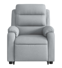 Fauteuil de massage inclinable Gris clair Tissu