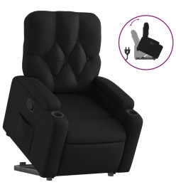 Fauteuil inclinable Noir Similicuir