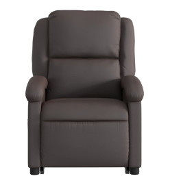 Fauteuil inclinable de massage électrique marron foncé