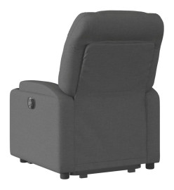 Fauteuil inclinable électrique gris foncé tissu