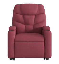 Fauteuil inclinable de massage électrique Rouge bordeaux Tissu