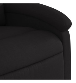 Fauteuil de massage inclinable Noir Tissu