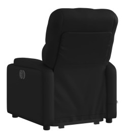 Fauteuil inclinable de massage électrique noir similicuir