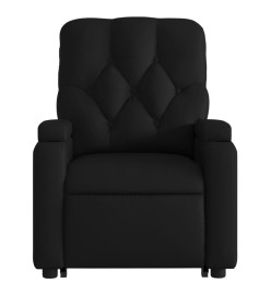 Fauteuil inclinable de massage électrique noir similicuir