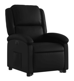 Fauteuil inclinable électrique noir similicuir