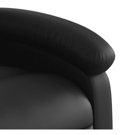 Fauteuil inclinable électrique noir similicuir