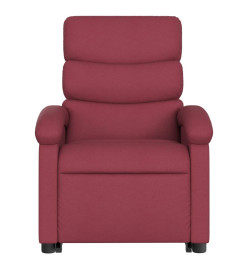 Fauteuil inclinable de massage électrique Rouge bordeaux Tissu