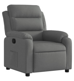 Fauteuil inclinable Gris foncé Tissu