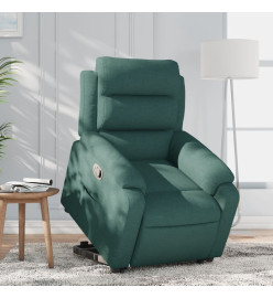 Fauteuil inclinable vert foncé tissu