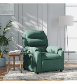 Fauteuil inclinable Vert foncé Tissu