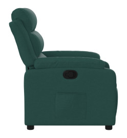 Fauteuil inclinable Vert foncé Tissu