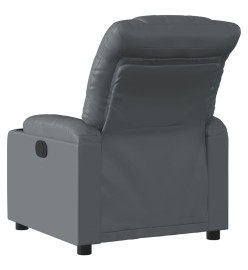 Fauteuil inclinable électrique Gris Similicuir