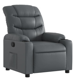 Fauteuil inclinable Gris Similicuir