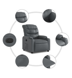 Fauteuil inclinable Gris Similicuir