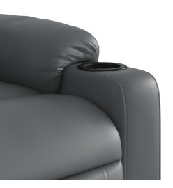 Fauteuil inclinable Gris Similicuir