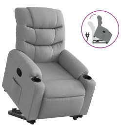 Fauteuil inclinable Gris clair Tissu