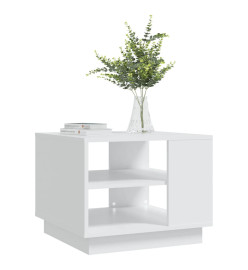 Table basse Blanc 55x55x43 cm Aggloméré
