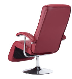 Fauteuil TV Rouge bordeaux Similicuir