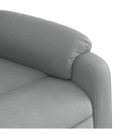 Fauteuil de massage inclinable Gris clair Tissu