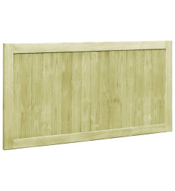 Portillons de jardin 2 pcs Bois de pin imprégné 300x75 cm