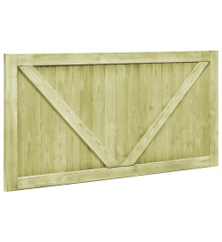 Portillons de jardin 2 pcs Bois de pin imprégné 300x75 cm