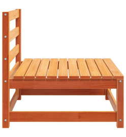 Canapés de jardin sans accoudoirs 2 pcs bois de pin massif