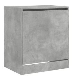 Armoire à chaussures gris béton 60x42x69 cm bois d'ingénierie