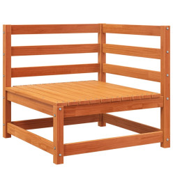 Canapés d'angle de jardin cire marron 2 pcs bois de pin massif