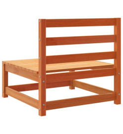 Canapés de jardin cire marron 2 pcs bois de pin massif