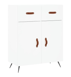 Buffet haut Blanc 69,5x34x180 cm Bois d'ingénierie