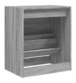 Armoire à chaussures sonoma gris 60x42x69 cm bois d'ingénierie