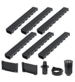 Canaux de drainage 6 pcs Plastique 6 m