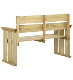 Banc de jardin 121 cm Bois de pin imprégné