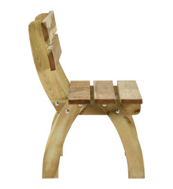 Mobilier de salle à manger de jardin 4 pcs Bois de pin imprégné