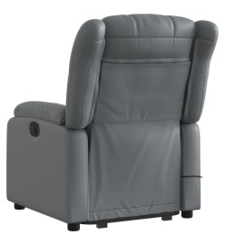 Fauteuil inclinable de massage Gris Similicuir